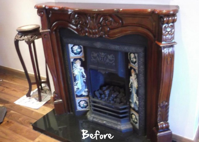 Mahogony-fireplace-surround